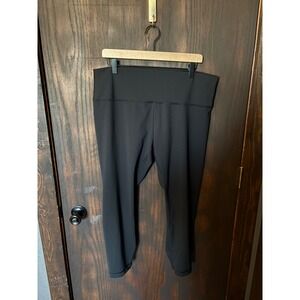 Lululemon  High-Rise Crop Leggings Black Size 18 Like New